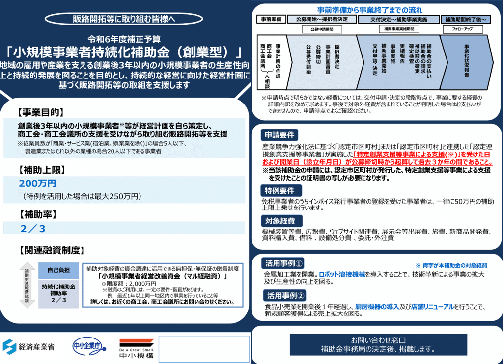 2025年、小規模事業者持続化補助金の解説｜神奈川県川崎市補助金申請