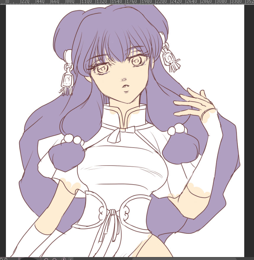 らんま1/2。シャンプーを描いたよ。｜nekosan