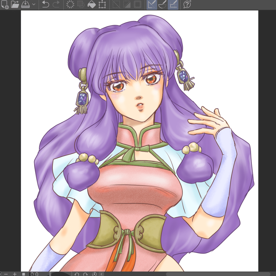 らんま1/2。シャンプーを描いたよ。｜nekosan