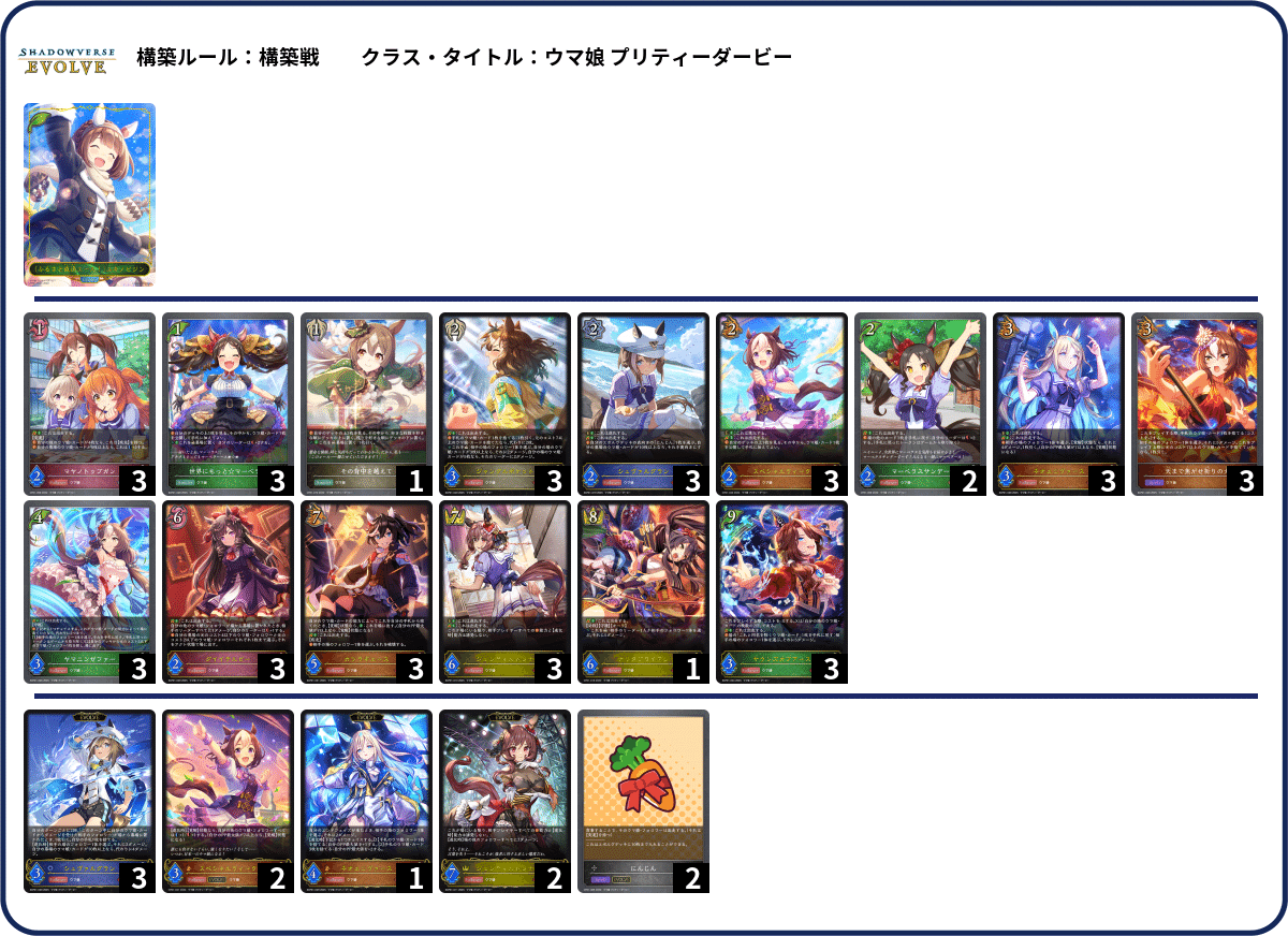 シャドウバースエボルヴ】EXコラボパック「ウマ娘 プリティー シャドウバースエボルヴ】EXコラボパック「ウマ娘 プリティー