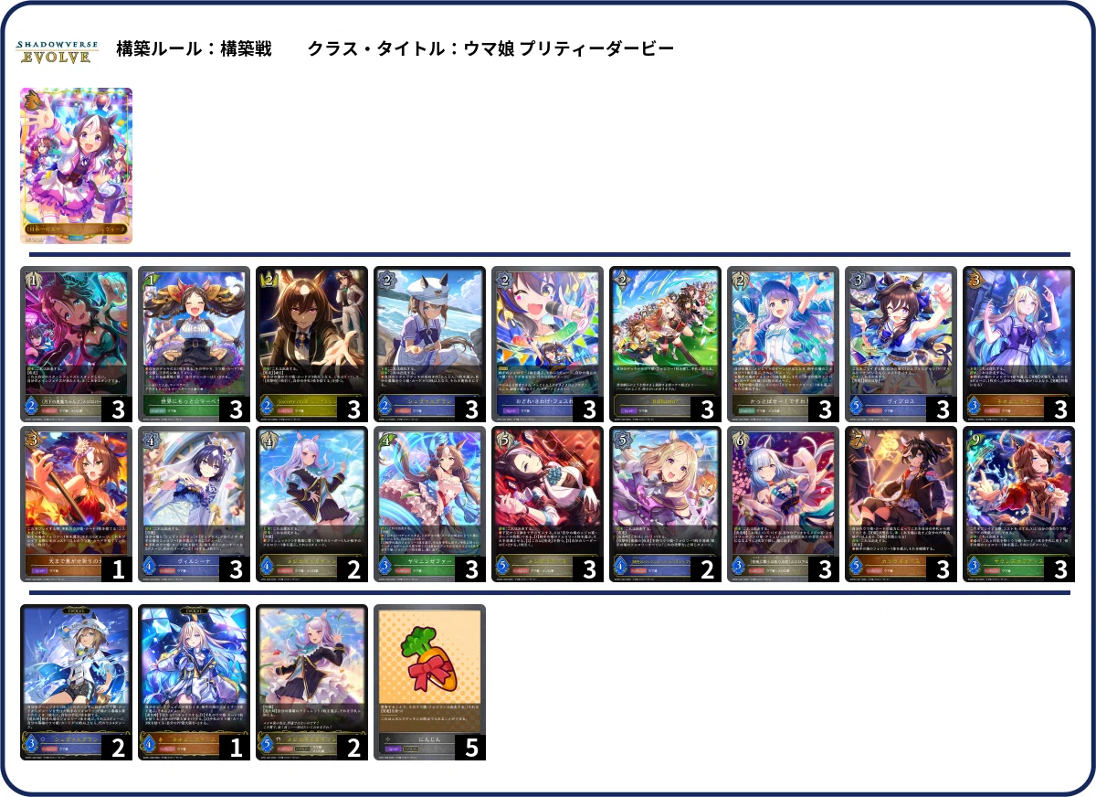 シャドウバースエボルヴ】EXコラボパック「ウマ娘 プリティーダービー