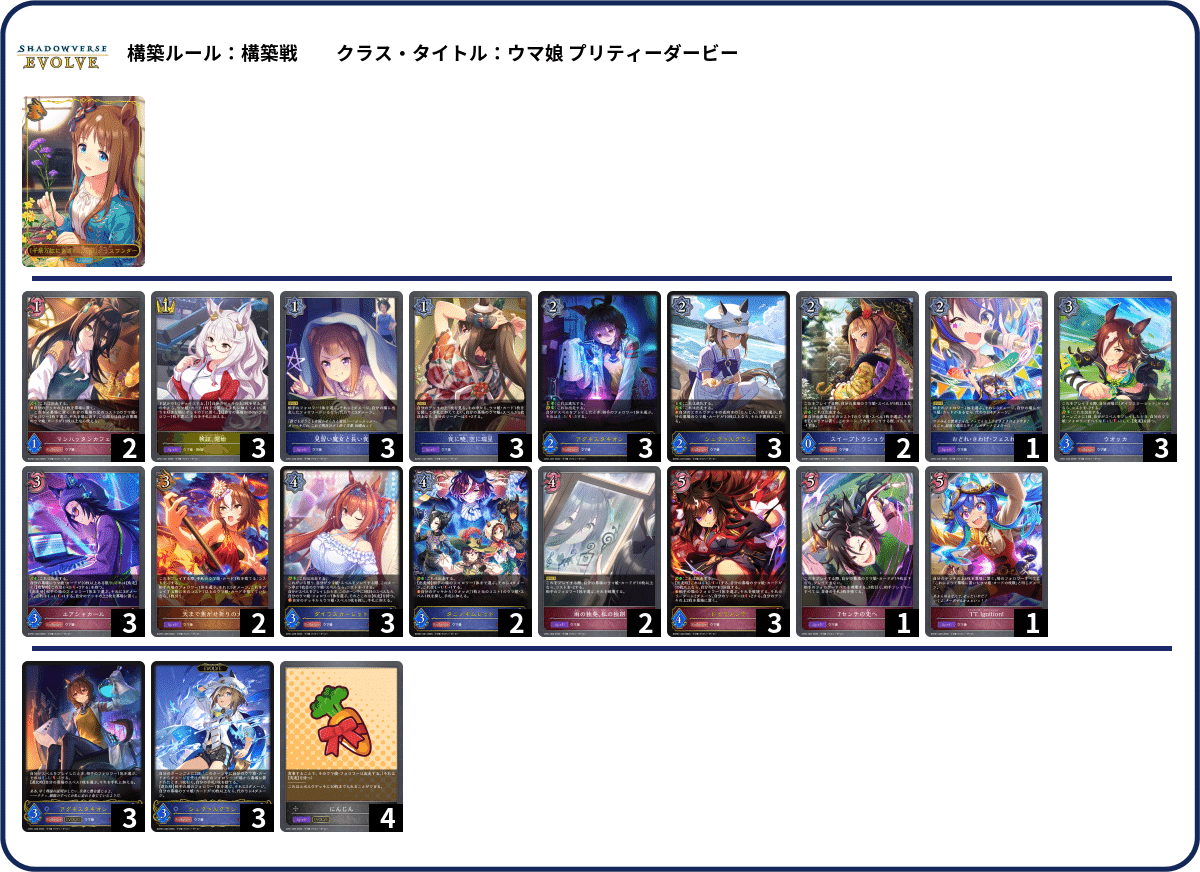 シャドウバースエボルヴ】EXコラボパック「ウマ娘 プリティー