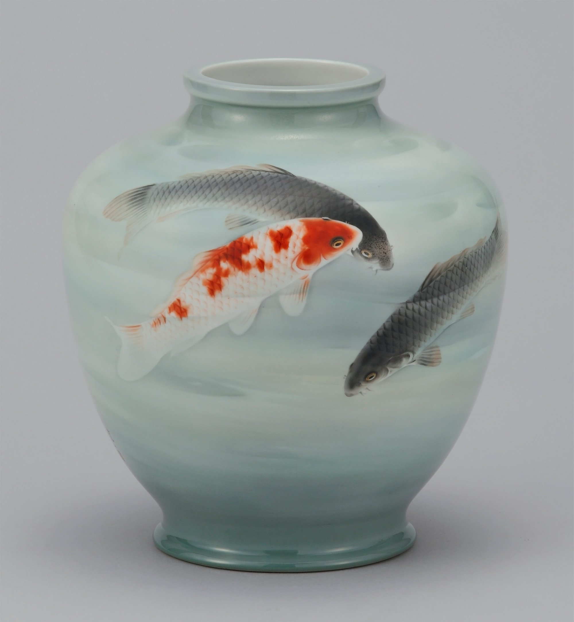 陶器　絵画をする人 ningenkokuho04-33-