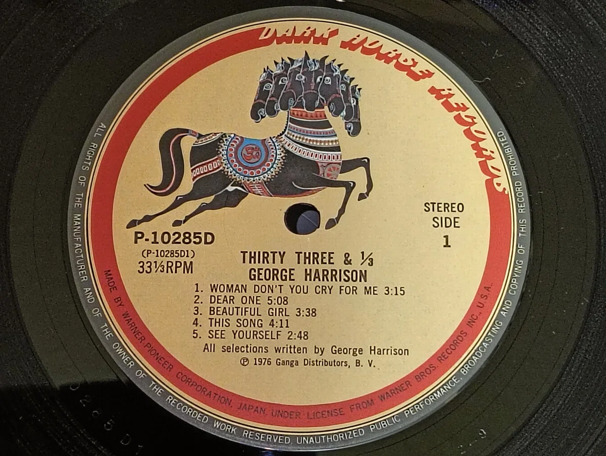 Thirty Three & 1/3】(1976) George Harrison ダーク・ホース1作目と 
