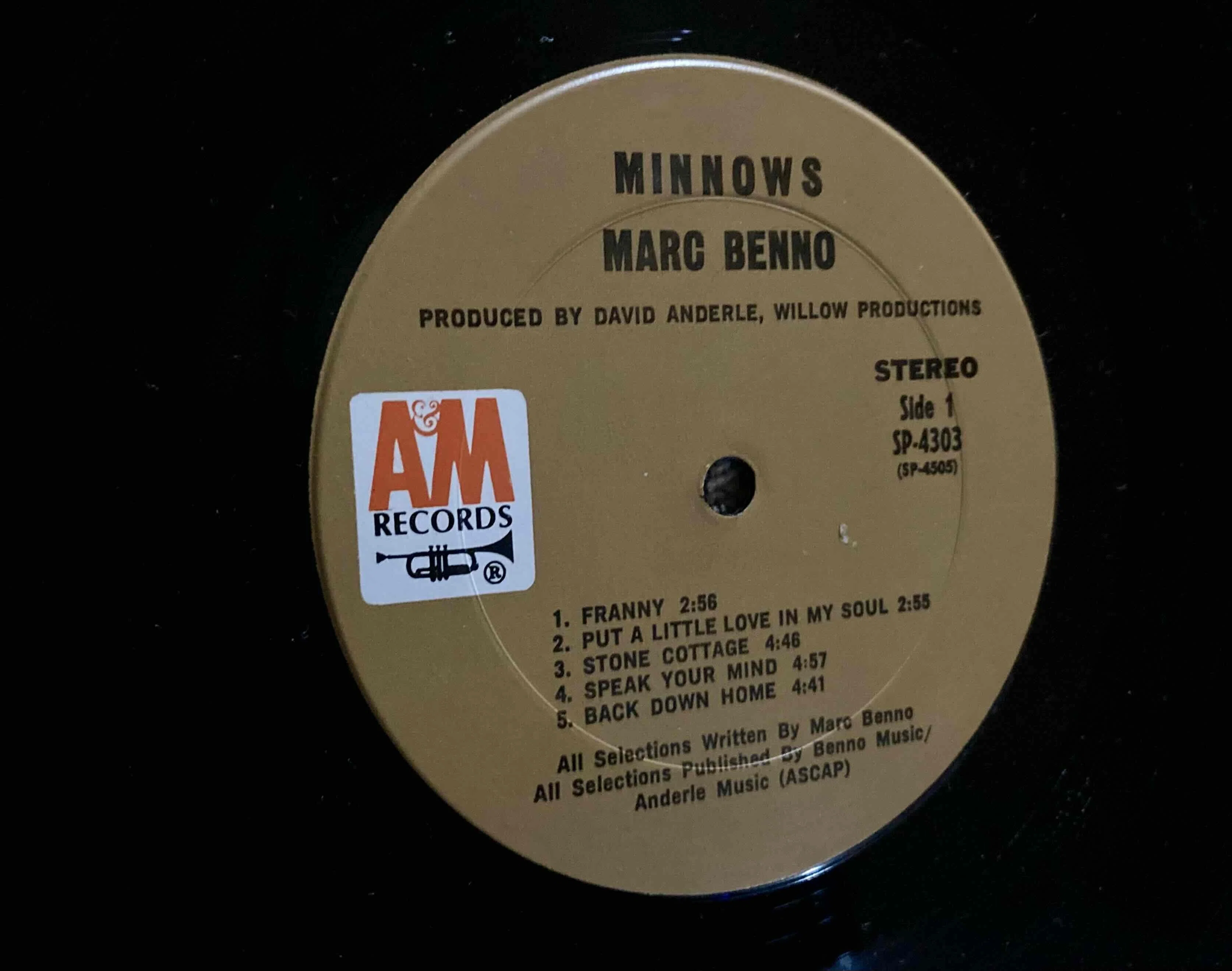 Marc Benno [Minnows] A&amp;M AP-4303｜naruru's Record