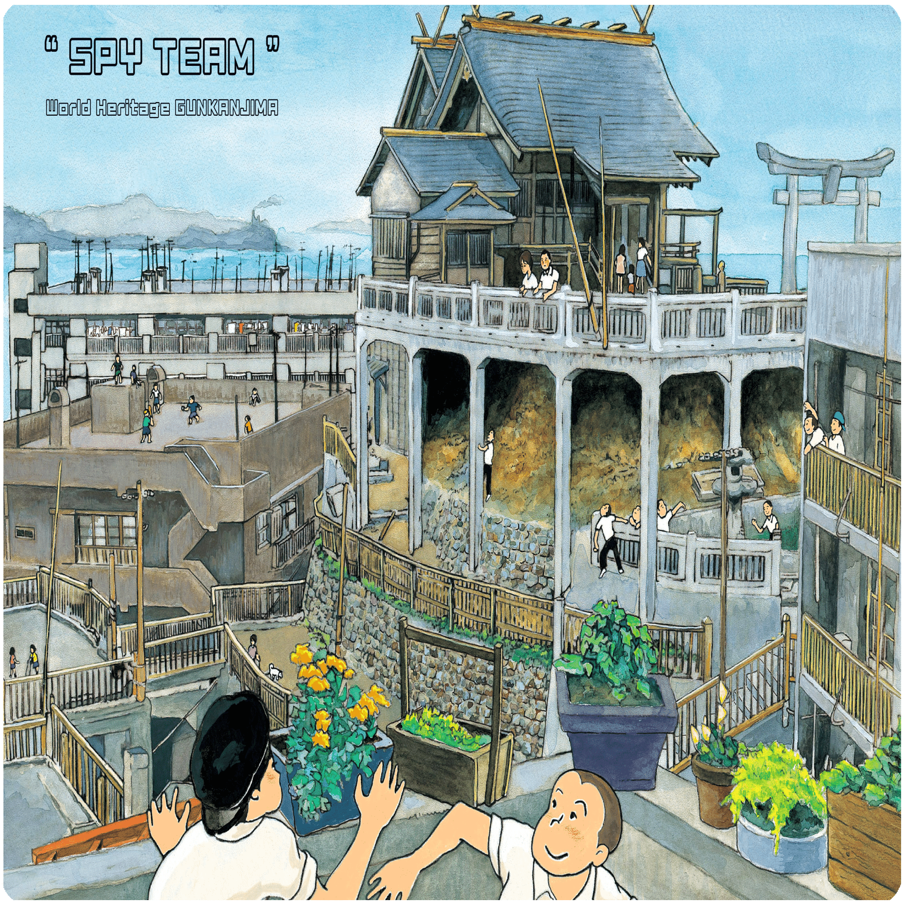 海に眠るダイヤモンド」と軍艦島マップ（建物の位置と生活）2025.ver