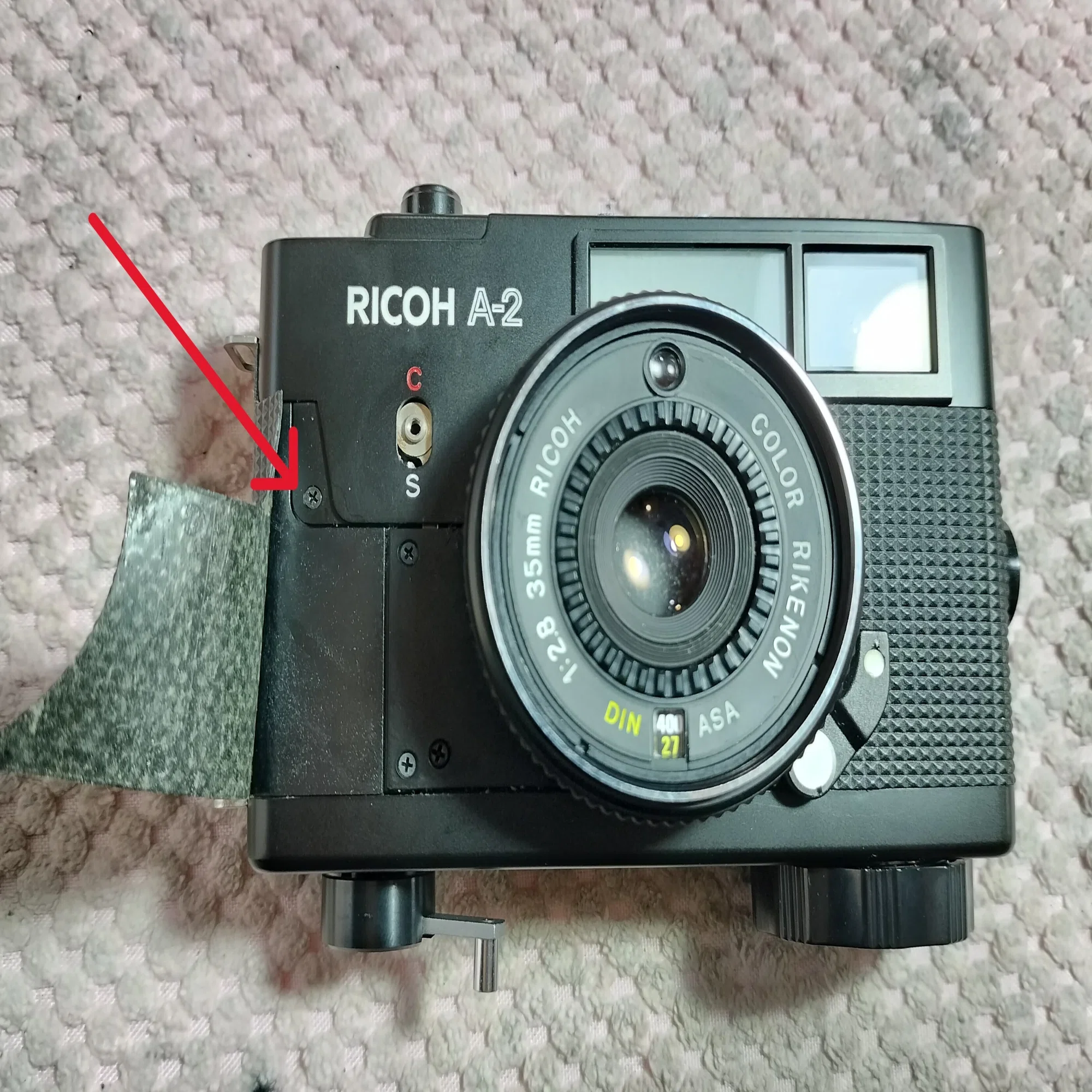 RICOH A-2の分解｜フィルムカメラ修理のアクアカメラ
