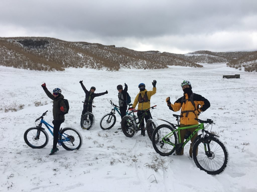 産山村 雪上マウンテンバイク 100分耐久ライドパーティー
