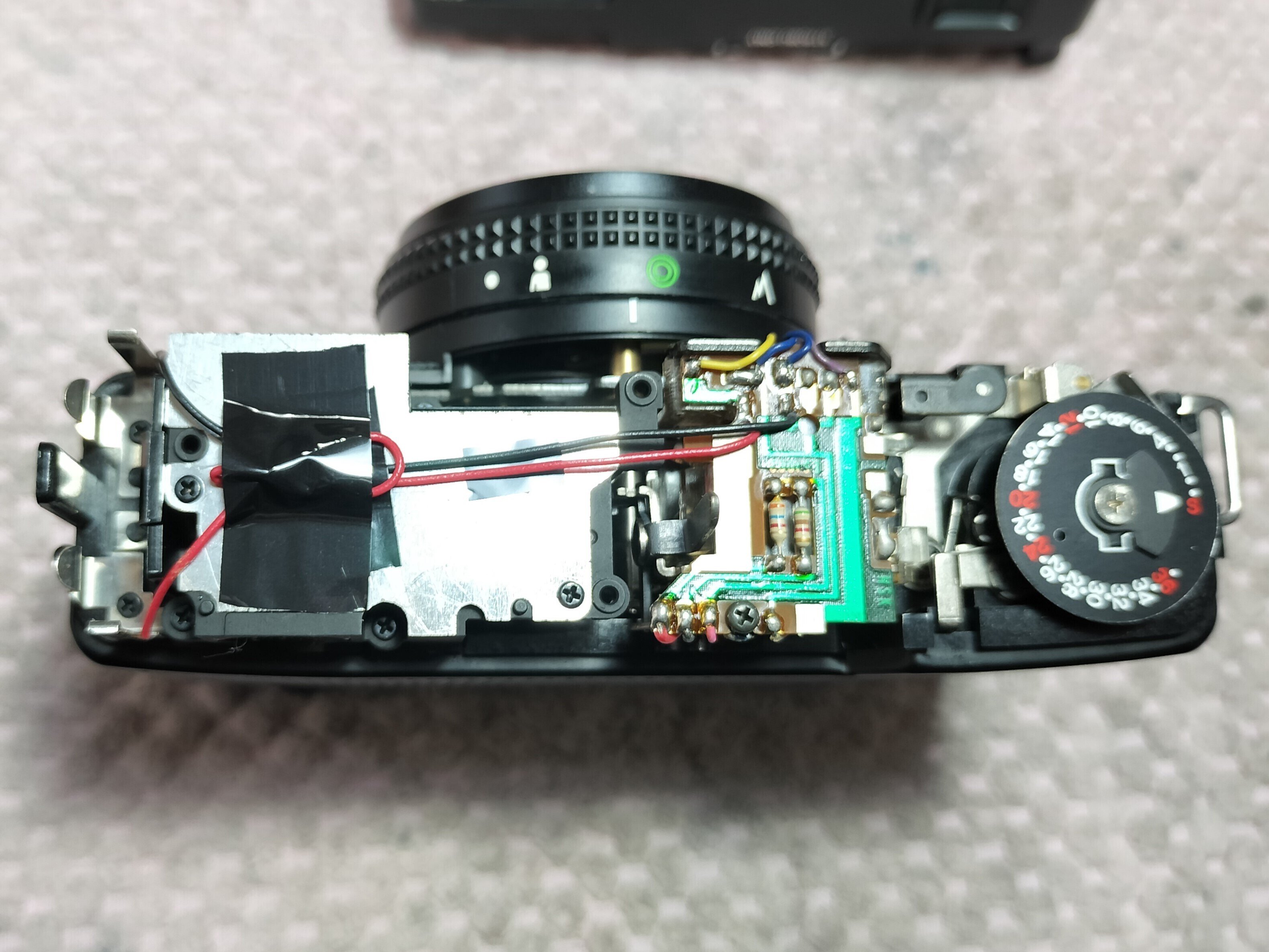 RICOH A-2の分解｜フィルムカメラ修理のアクアカメラ