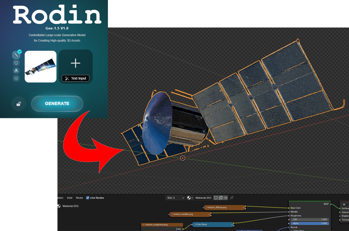 建築ビジュアルCG × AI活用法㉑｜AI 3Dモデル生成ツール『Rodin(ロダン)』の特徴と活用法｜One More Vision