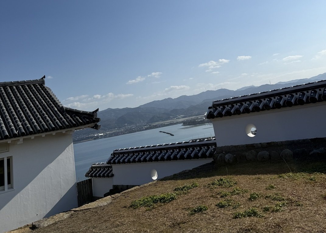 富岡城跡から眺めた海