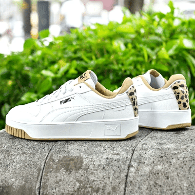 PUMA キャリーナ ストリート・ レオパード・厚底★24★新品・未使用品 🌟【31%OFF】PUMA キャリーナ ストリート レオパード ヒョウ柄