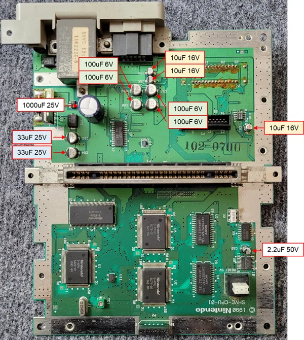 SFCのコンデンサ交換|Ocelo SFCのコンデンサ交換|Ocelo