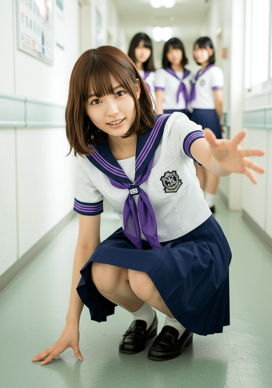 しゃがみパンチラ カメラ目線 109の性癖28-胸チラ｜禁断のニョロうさぎ