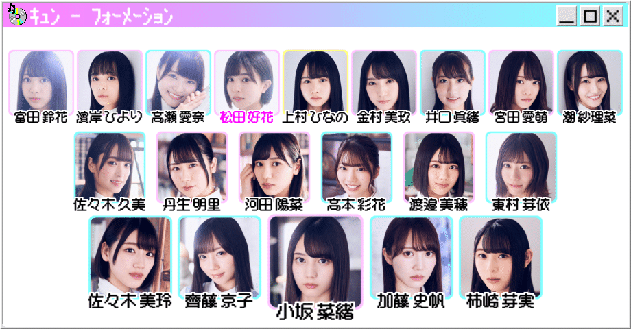 日向坂46 丹生明里 河田陽菜 佐々木美玲 齋藤京子 小坂菜緒 加藤史帆 柿崎芽実 高本彩花 渡邉美穂 東村芽衣 直筆サイン写真 大判サイズ 日向坂46歴代シングル選抜フォーメーションまとめ | ぐーろぐ