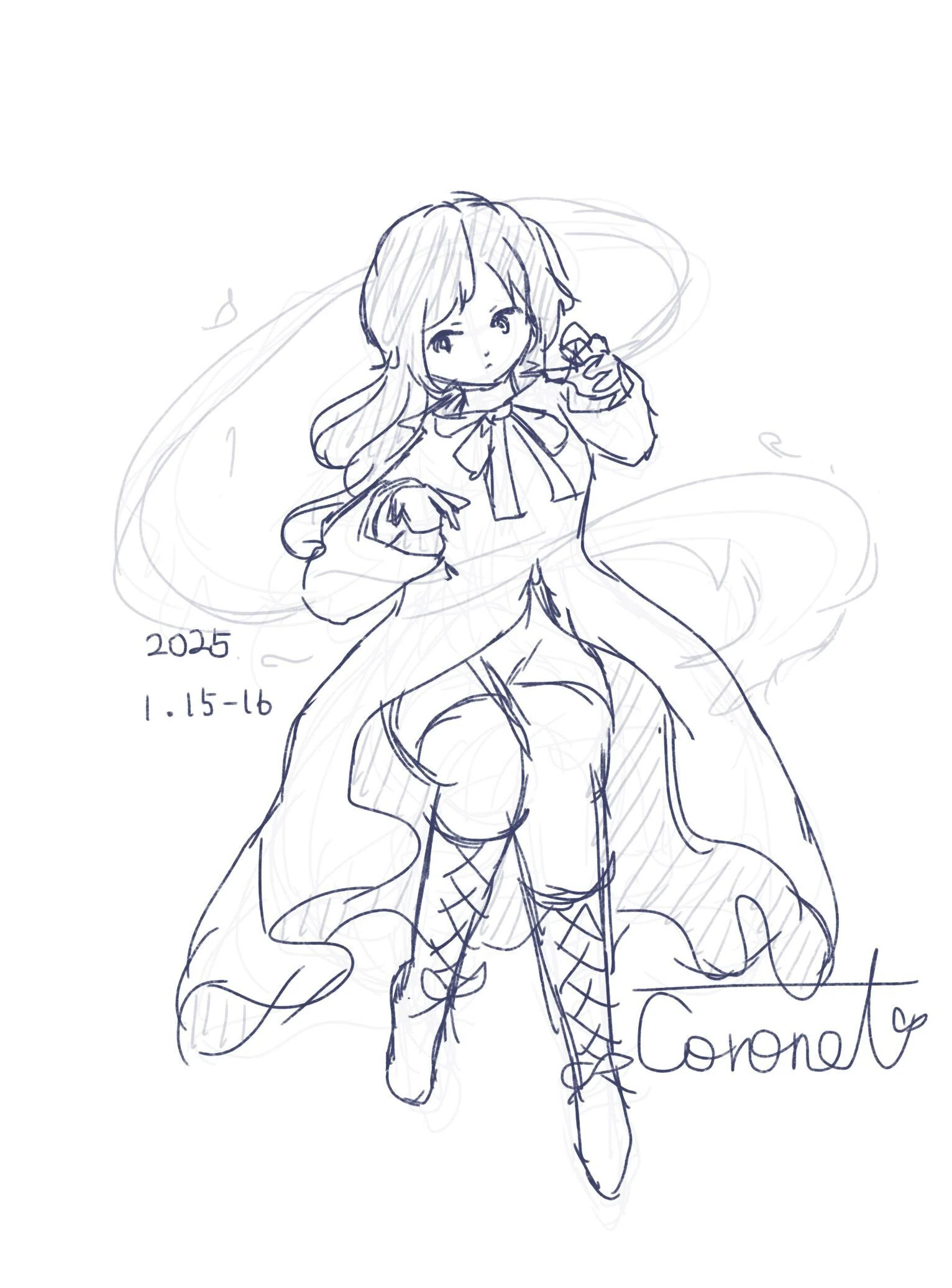 イラスト】最近の落書き(2025/01/13-17)｜Coronet