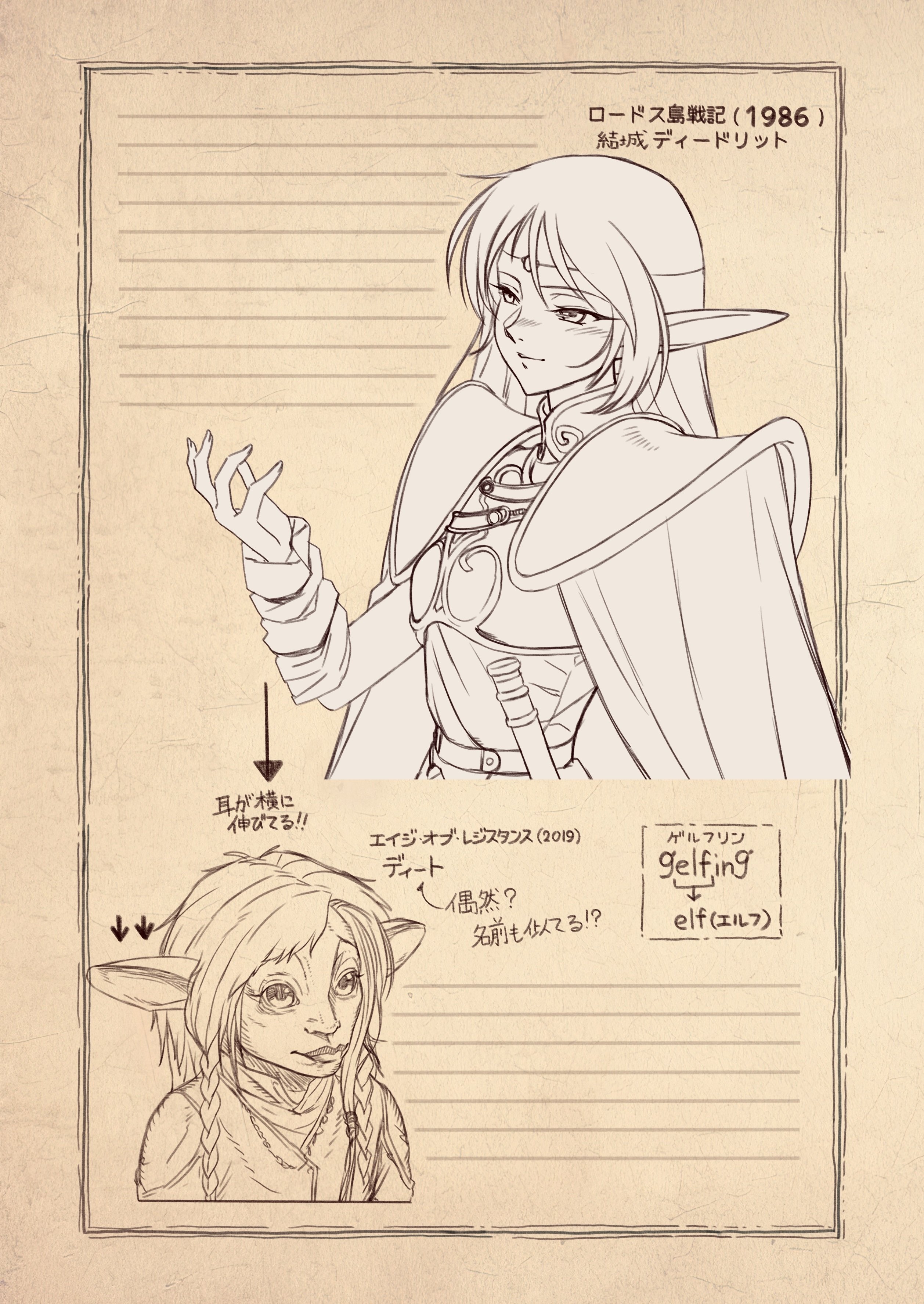 同人誌「エルフ史」誕生物語｜下粋道管理局：ダテ局長