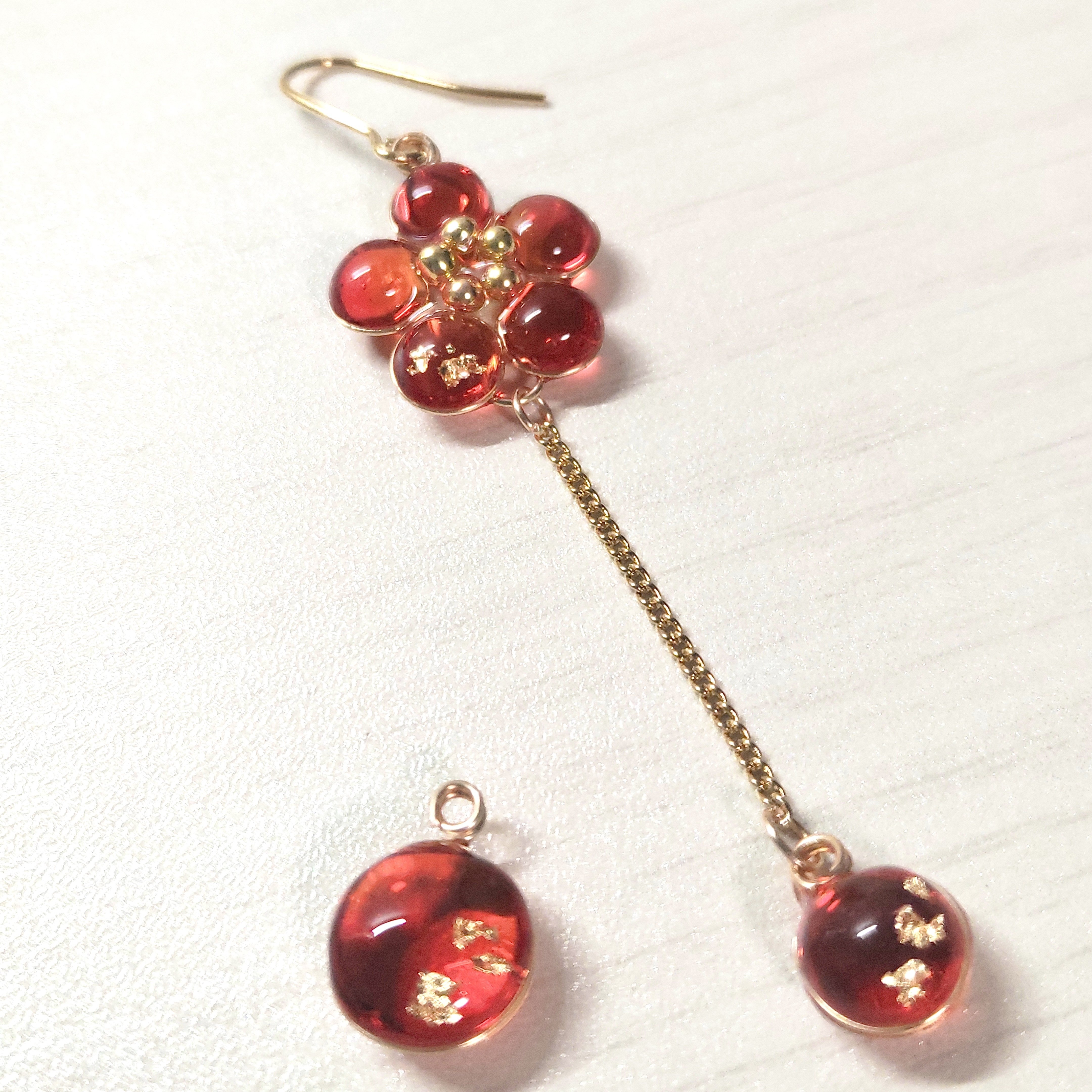 梅の花_ワイヤーとレジンで作るアクセサリー｜mijinko_factory