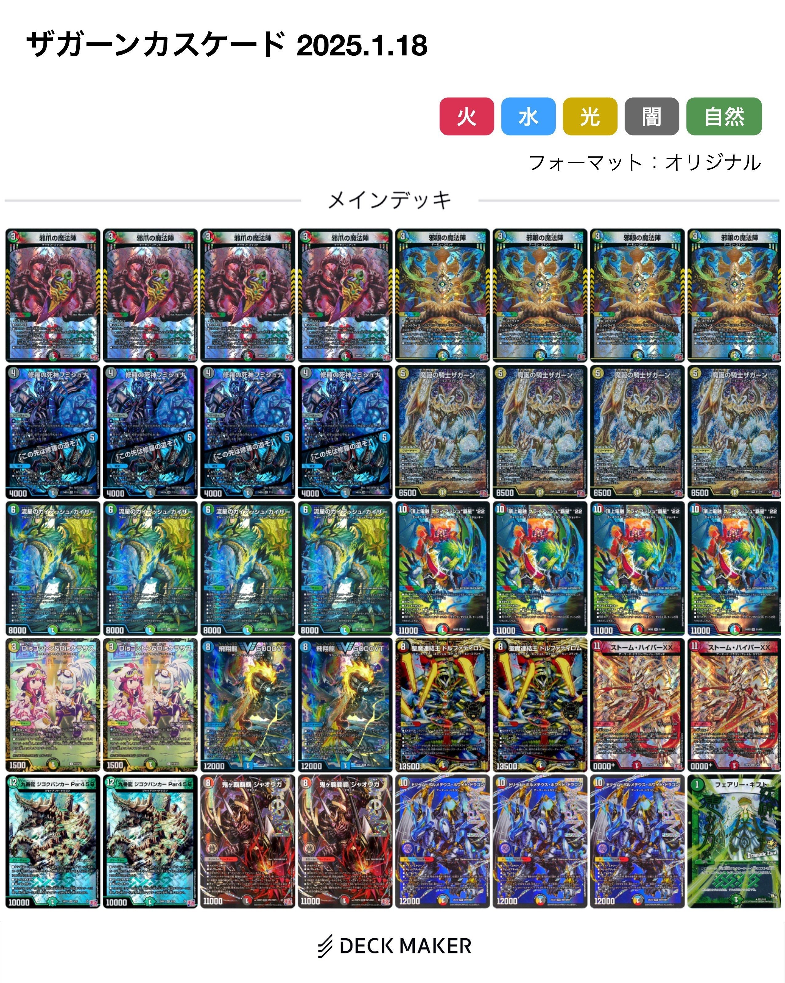 ザガーンカスケード調整録【デュエマ】｜Y.West