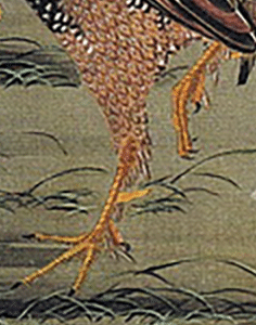 辻　画家　(鹿児島大学) の絵　二羽のニワトリ 辻 画家 (鹿児島大学) の絵 二羽のニワトリ