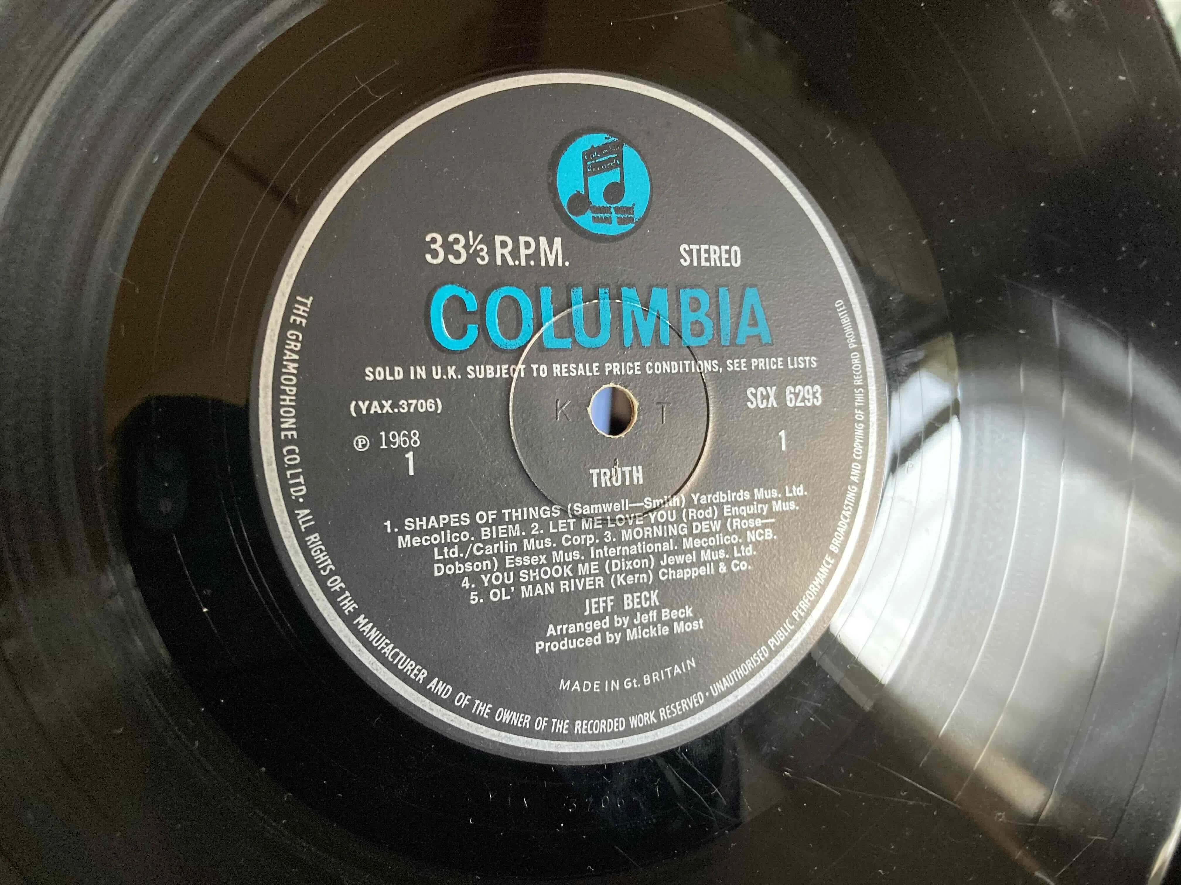 Columbia アルバム & SP盤レコード 9枚セット‼️ Jeff Beck [Truth] Columbia SCX-6293｜naruru's Record
