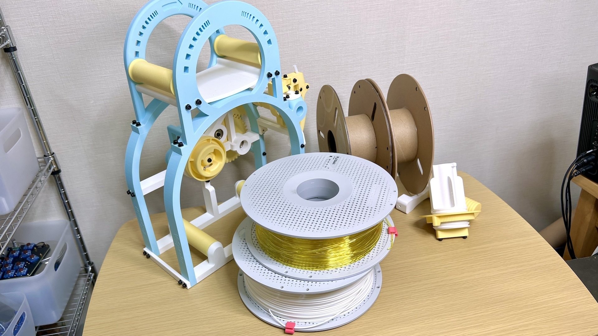 FILAMENT　フィラメント　フィルローラー フィラメント巻き直し機、V-Spoolerを作ってみた｜はやしたろう