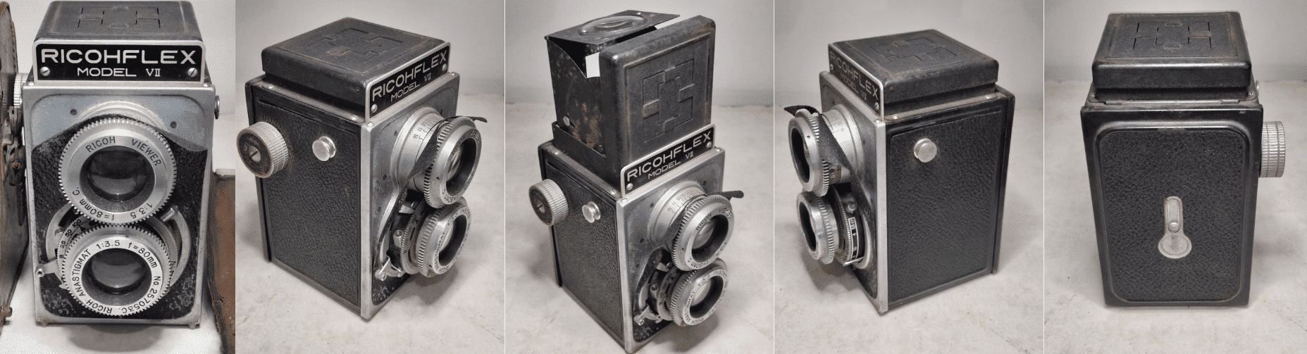 2眼カメラ RICOHFLEX VIIの整備｜かけだしのかめらすみす