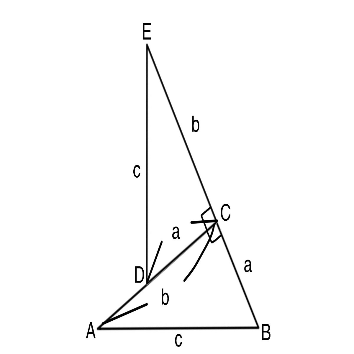 ピタゴラスの定理の新しい証明を考えてみた｜Kumami, image size:1800x1200