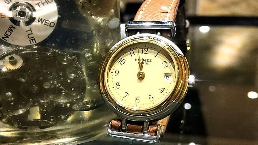 ✨新品電池✨HERMES エルメス ウィンザー Hベルト レディース 腕時計  