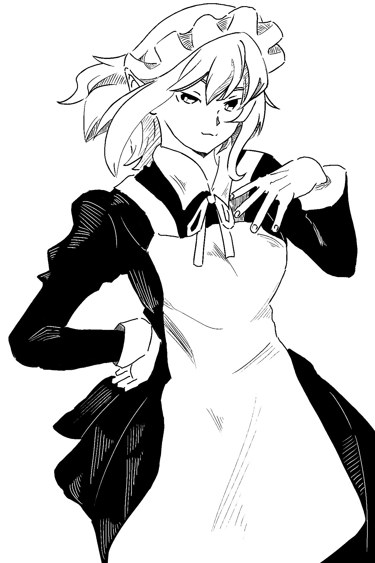 角娘」で学ぶモノクロイラストの作画テクニック | モノクロ