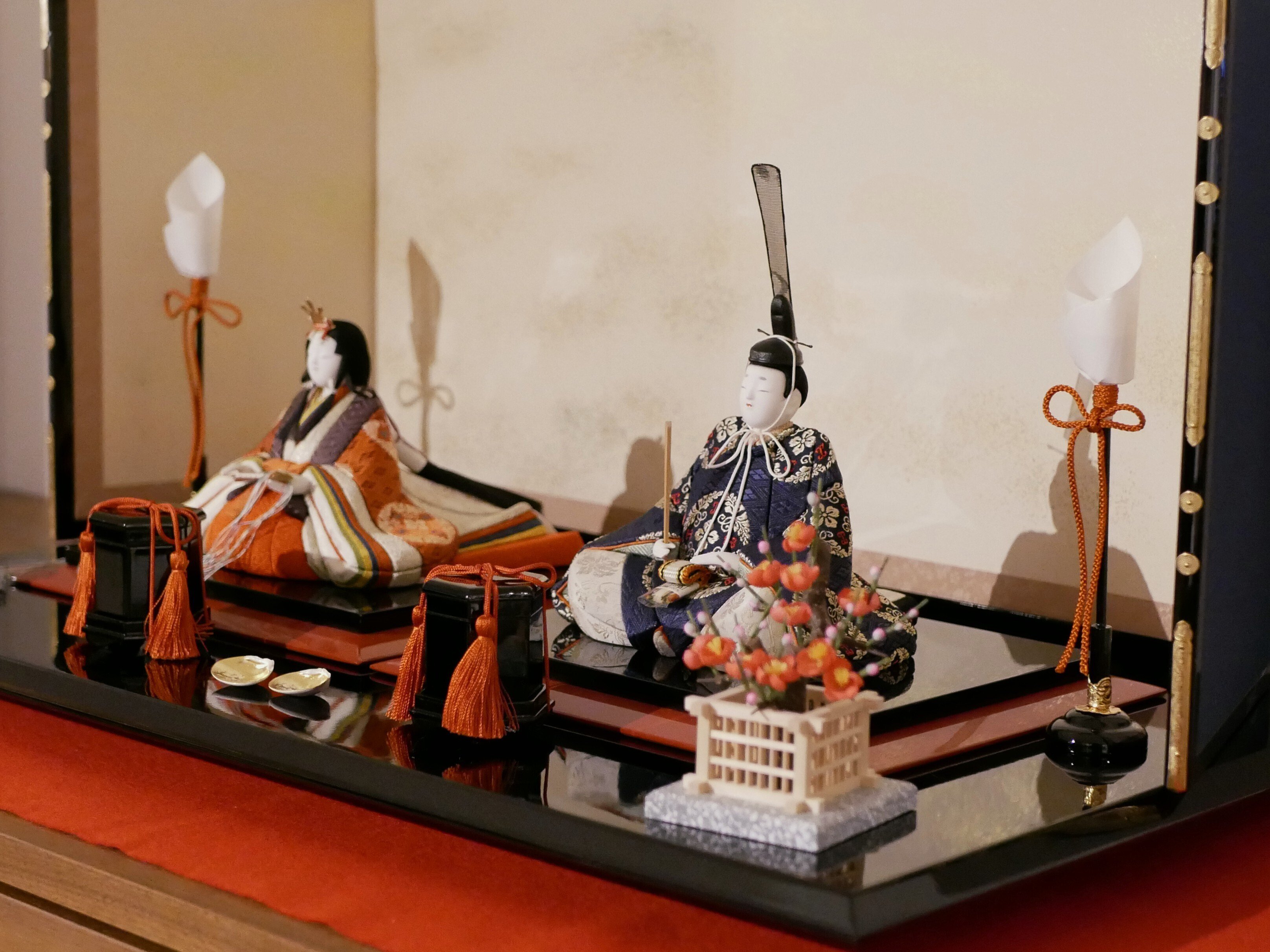 お雛様の飾り方」雛人形をきれいに見せる基本型② 畳｜大西人形五代目