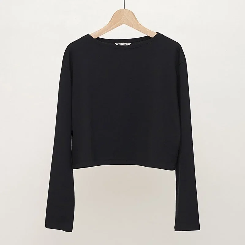 Tシャツ(長袖/七分) AURALEE PIMA COTTON JERSEY BOAT NECK P/O AURALEE】人気トップスPIMA COTTON JERSEY BOAT NECK P/O｜THIRTY' THIRTY'