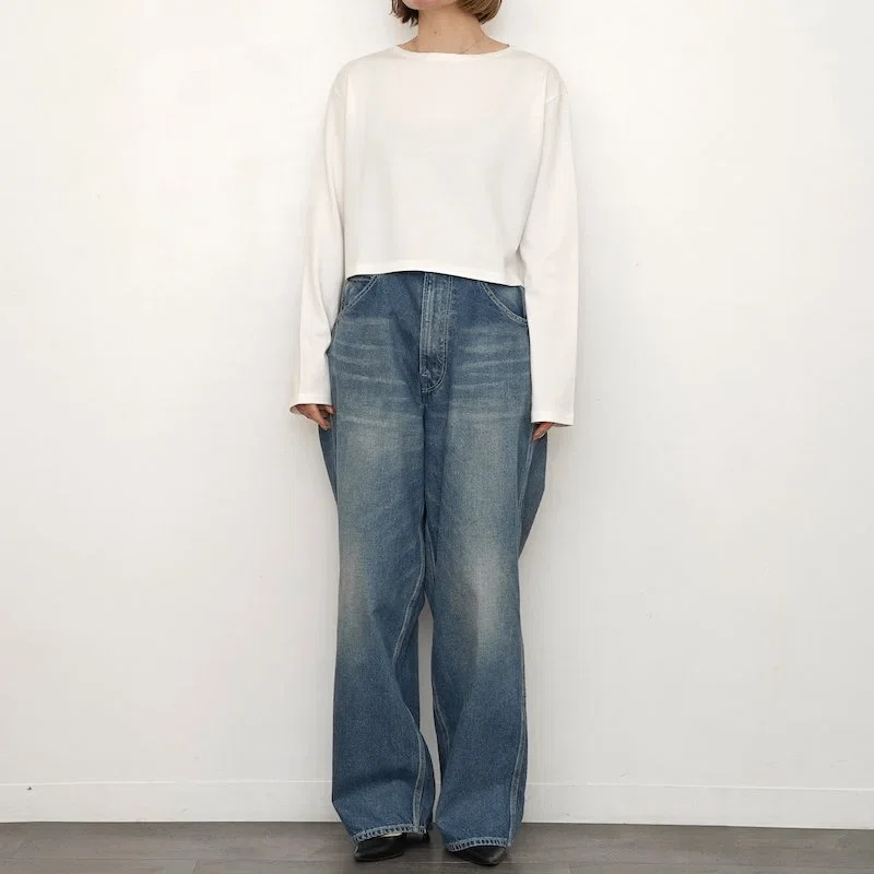 Tシャツ(長袖/七分) AURALEE PIMA COTTON JERSEY BOAT NECK P/O AURALEE】人気トップスPIMA COTTON JERSEY BOAT NECK P/O｜THIRTY' THIRTY'