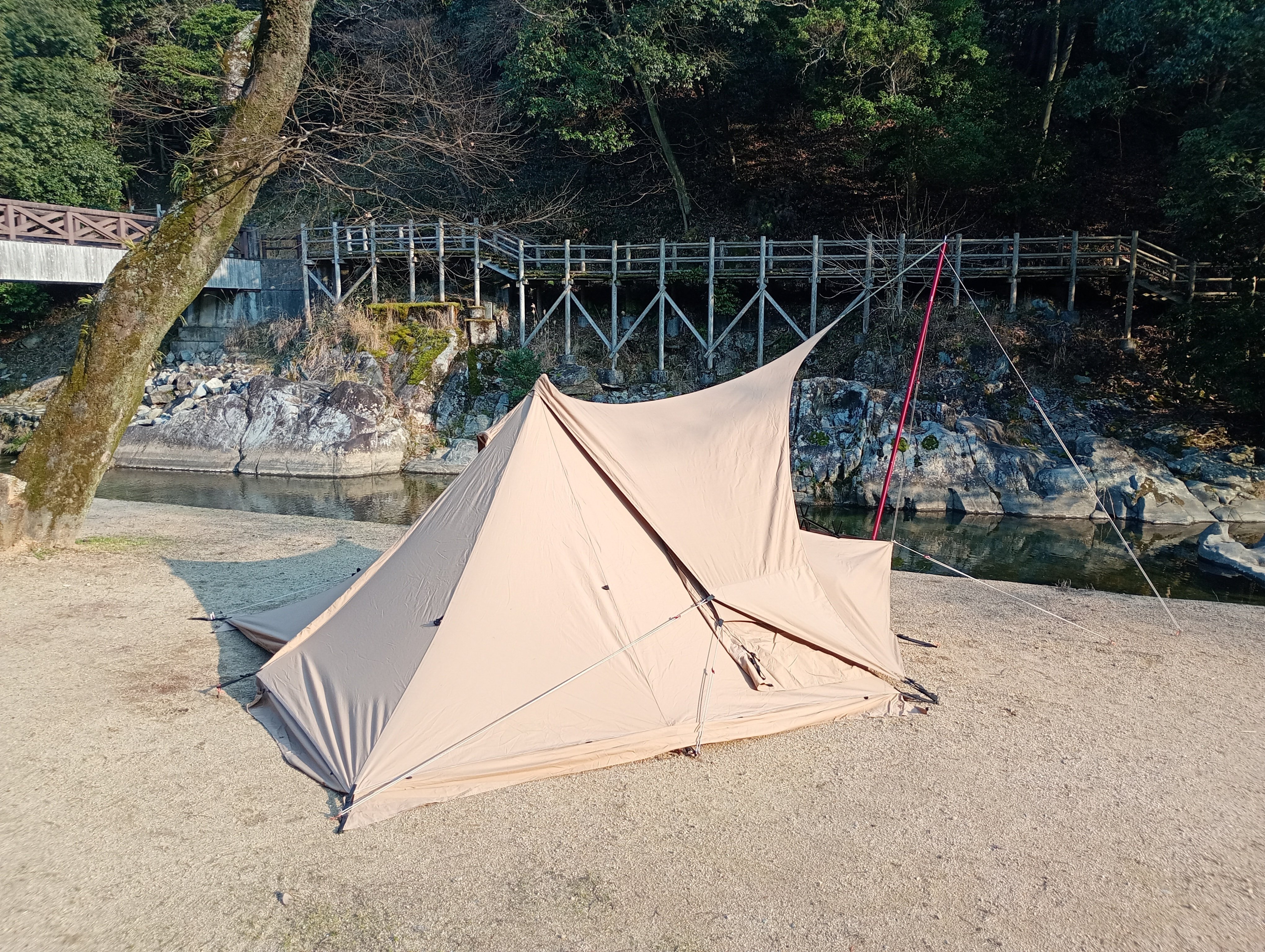 DOD コンパクトタープポール XP1-630-RD DOD COMPACT TARP POLE