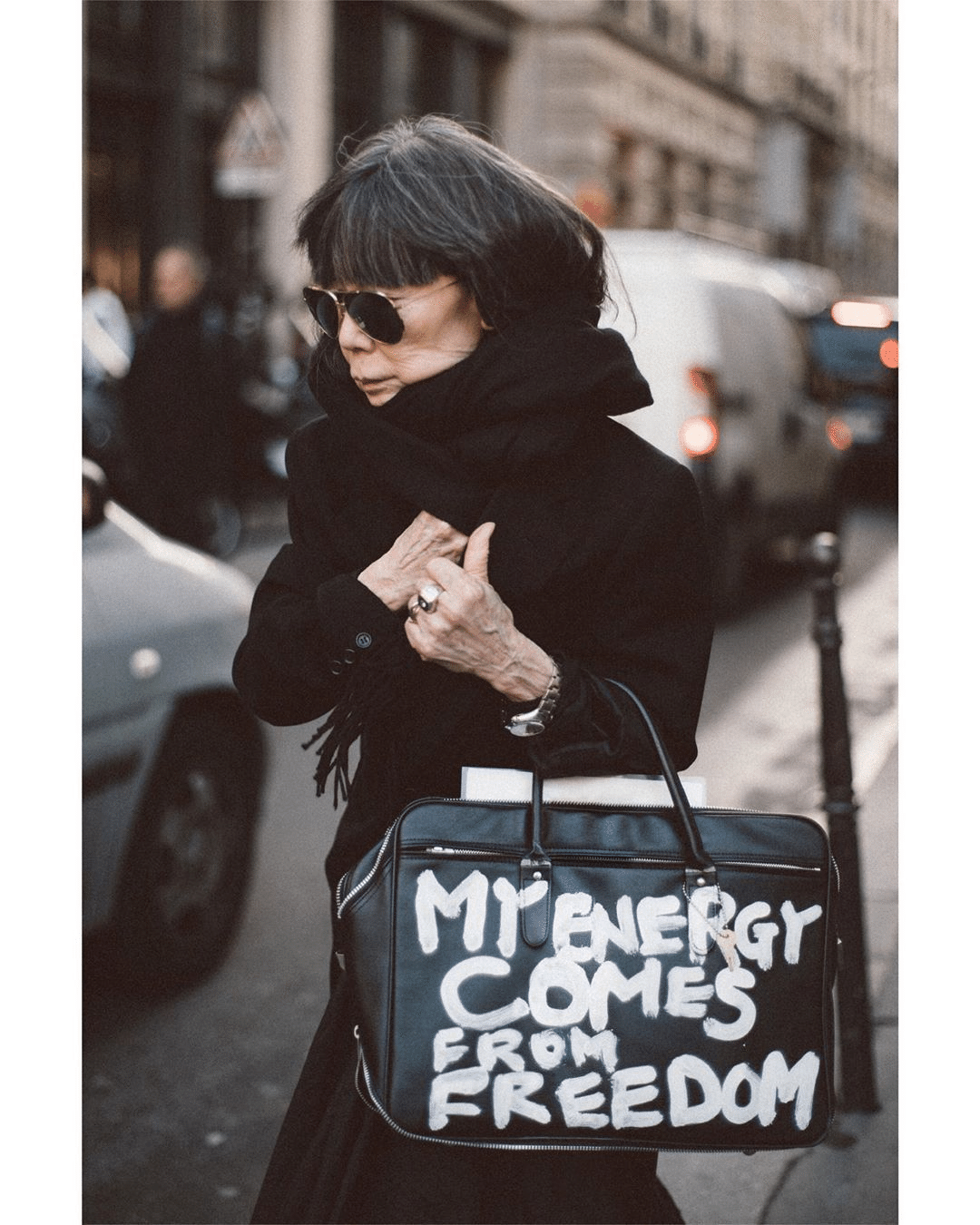 MY ENERGY COMES FROM FREEDOM レザーウォレット5 コムデギャルソン