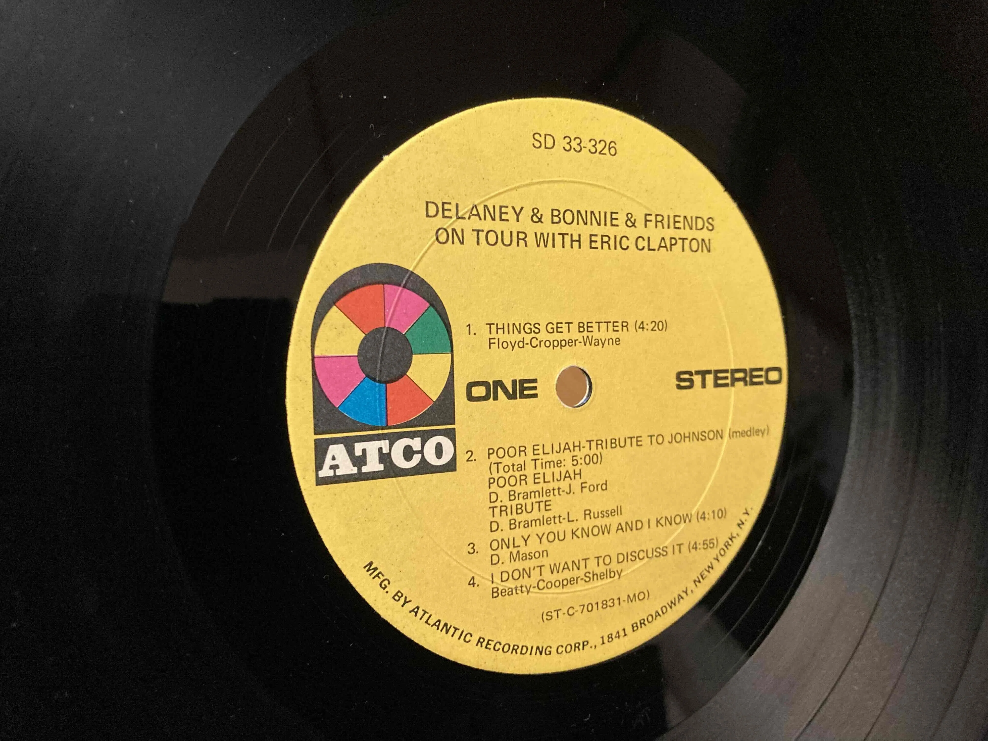Delaney & Bonnie [ On Tour ] Atco-SD33-326｜naruru's Record
