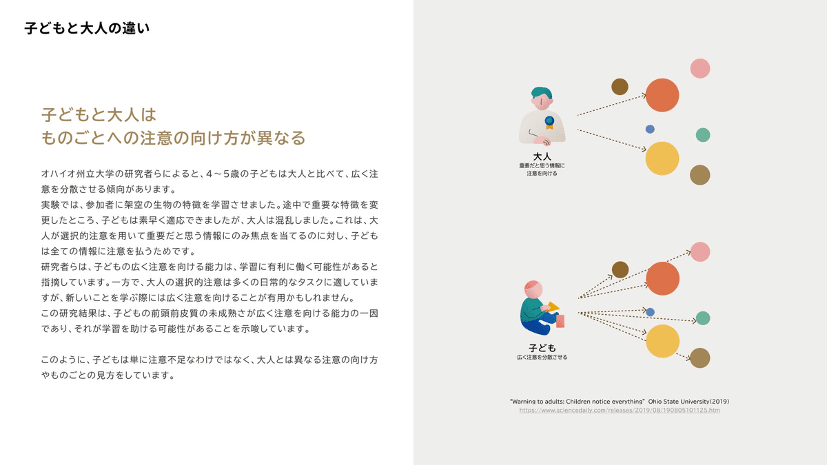 子どもと大人の違い