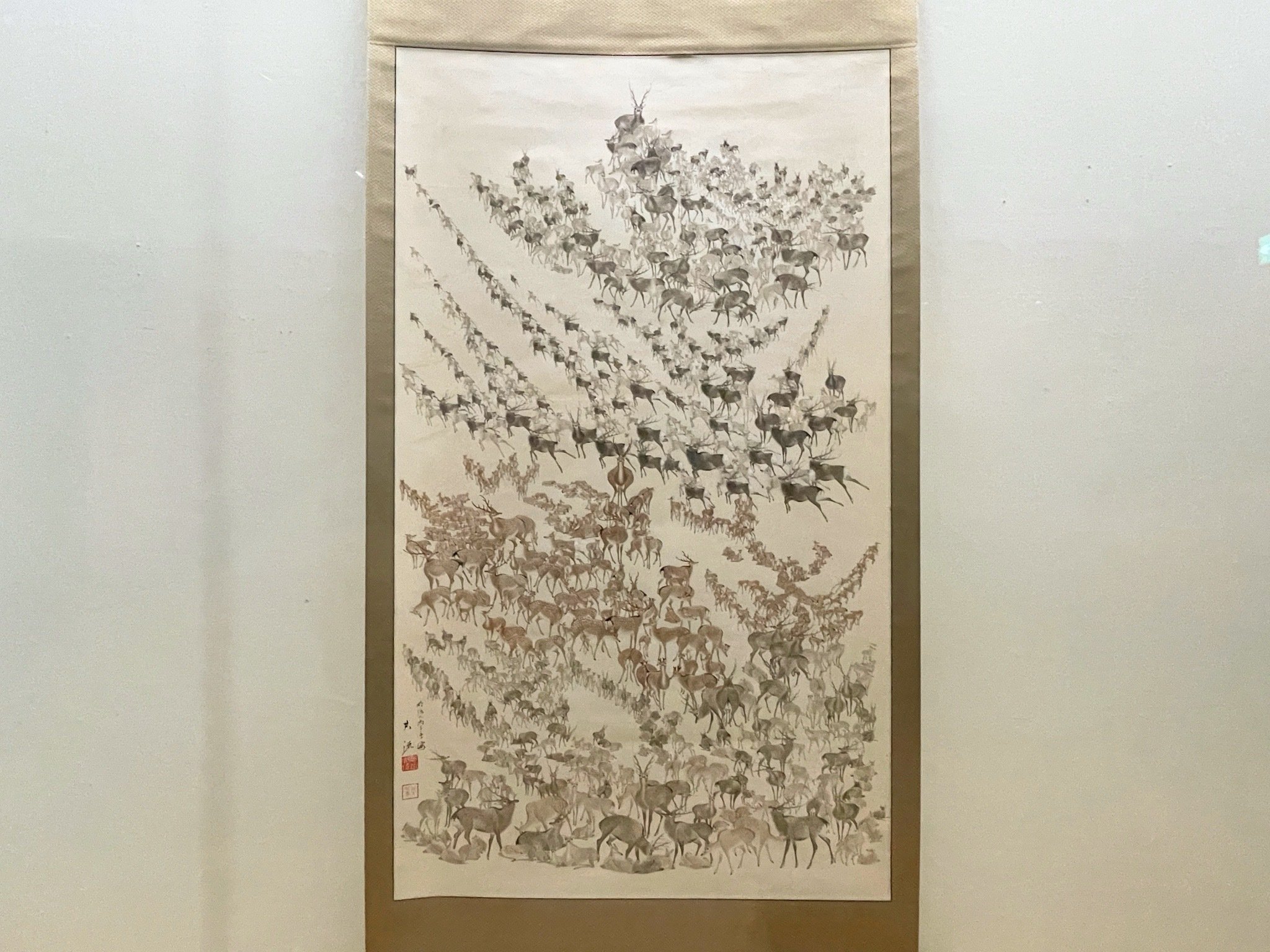 【真作】絵画　日本画　佳人立姿　優美なる大和の美　古典的美の余韻　Y130 大和の美 ／奈良県立美術館｜美術館とお寺と猫