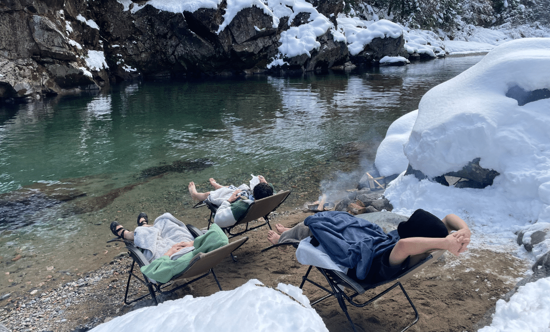 冬の外気浴
