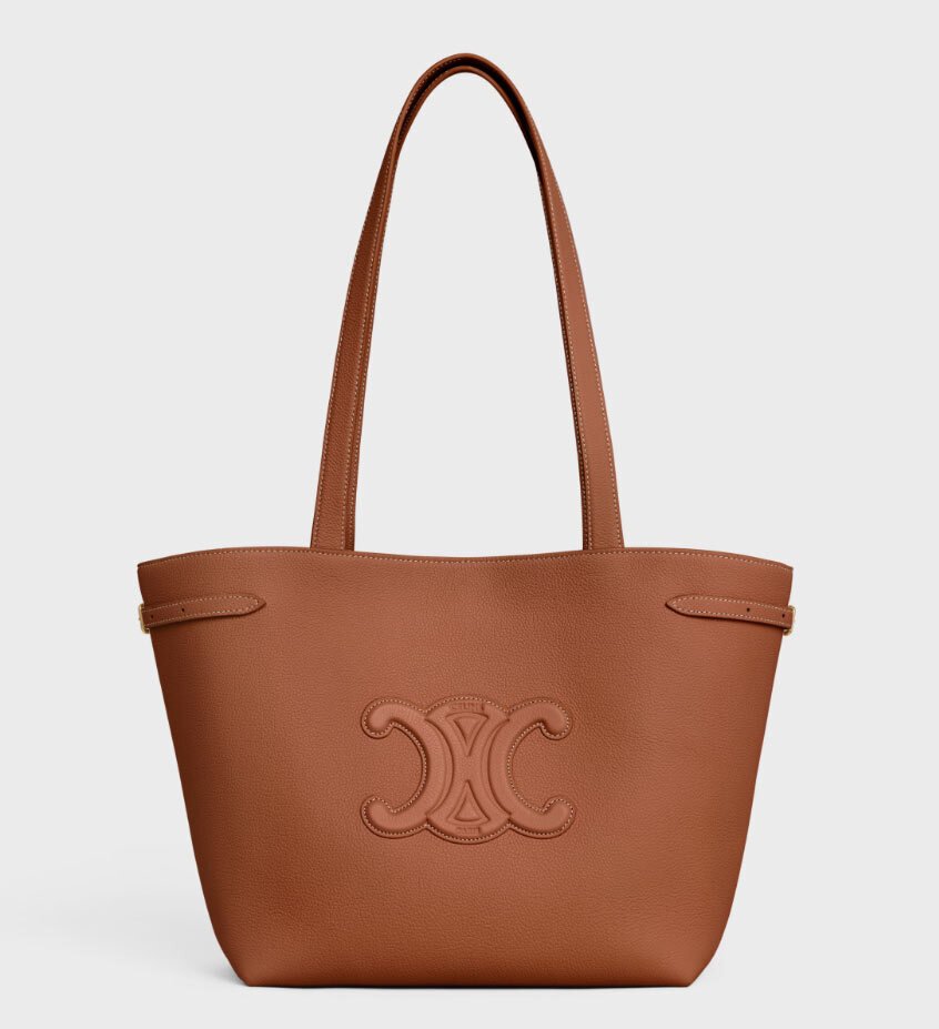 INE セリーヌ　ラゲージ　カーフ レザー トートバッグ　サーモンピンク CELINE セリーヌ ラゲージ マイクロ ハンドバッグ カーフ