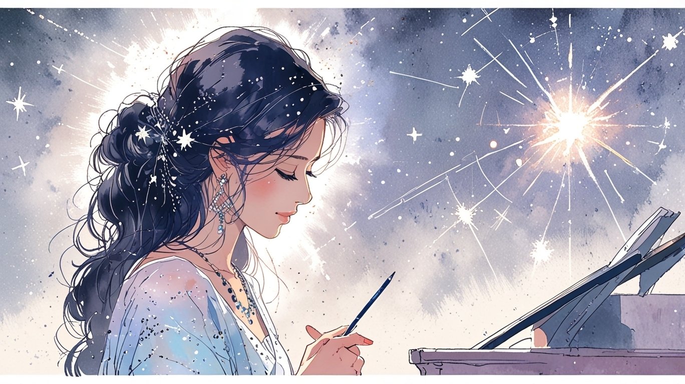 フリー素材ヘッダー画像「夜空」｜hanami