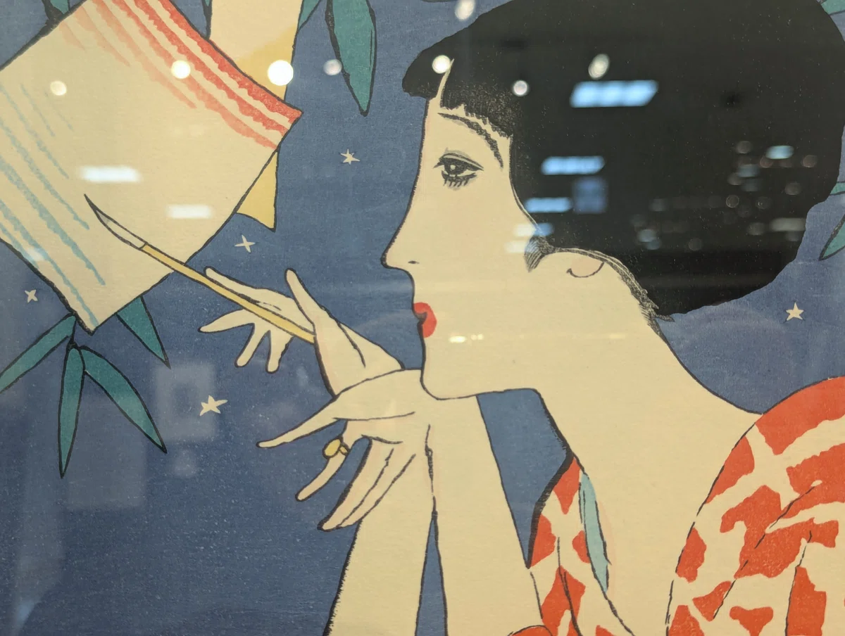 夢二を彩るブルー@「竹久夢二 版画展」｜画廊カンヴァス城山