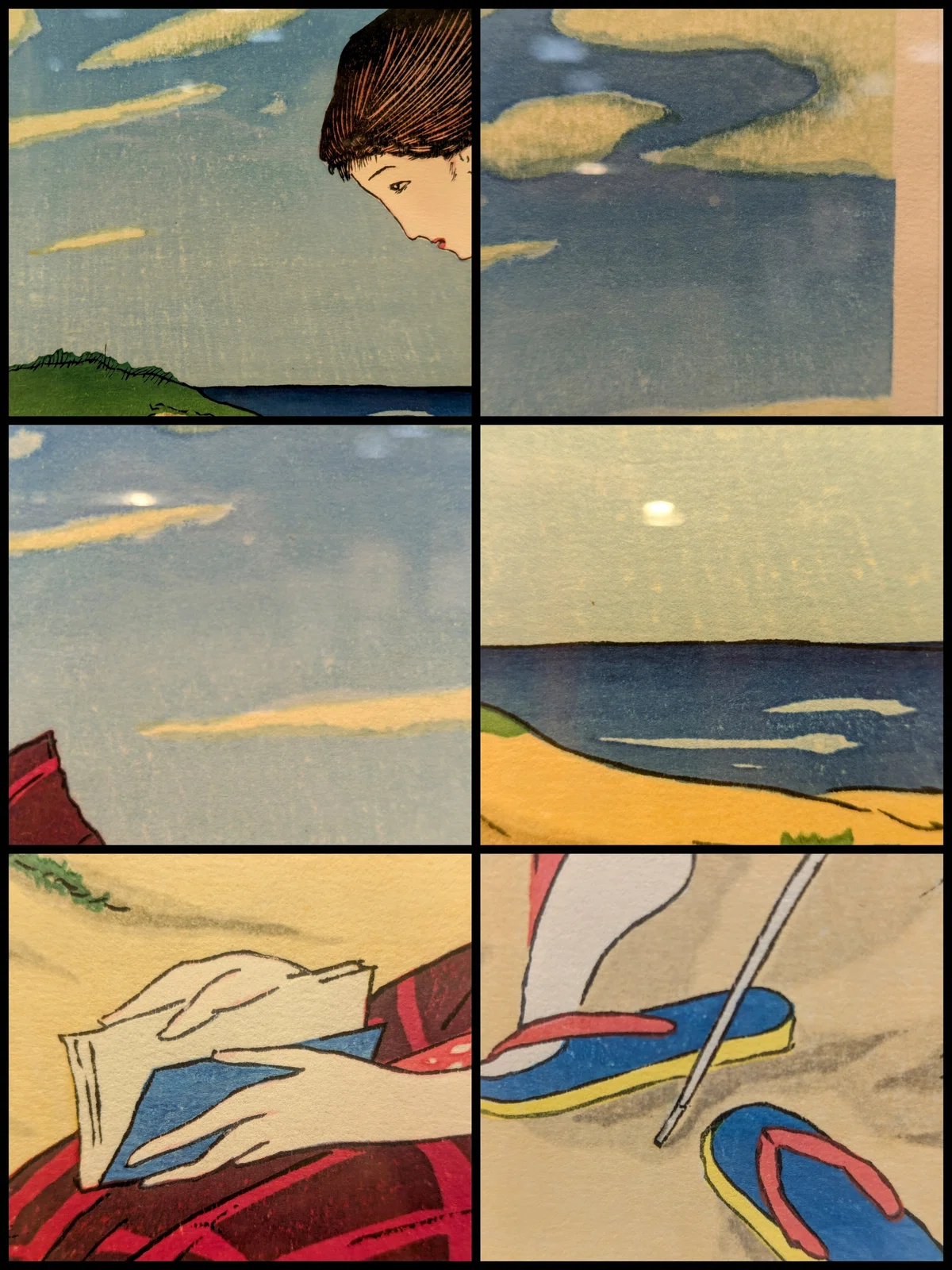 夢二を彩るブルー@「竹久夢二 版画展」｜画廊カンヴァス城山
