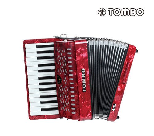 TOMBO アコーディオン 21鍵 赤 体験講習会】アコーディオン、弾いてみませんか?【トンボ楽器
