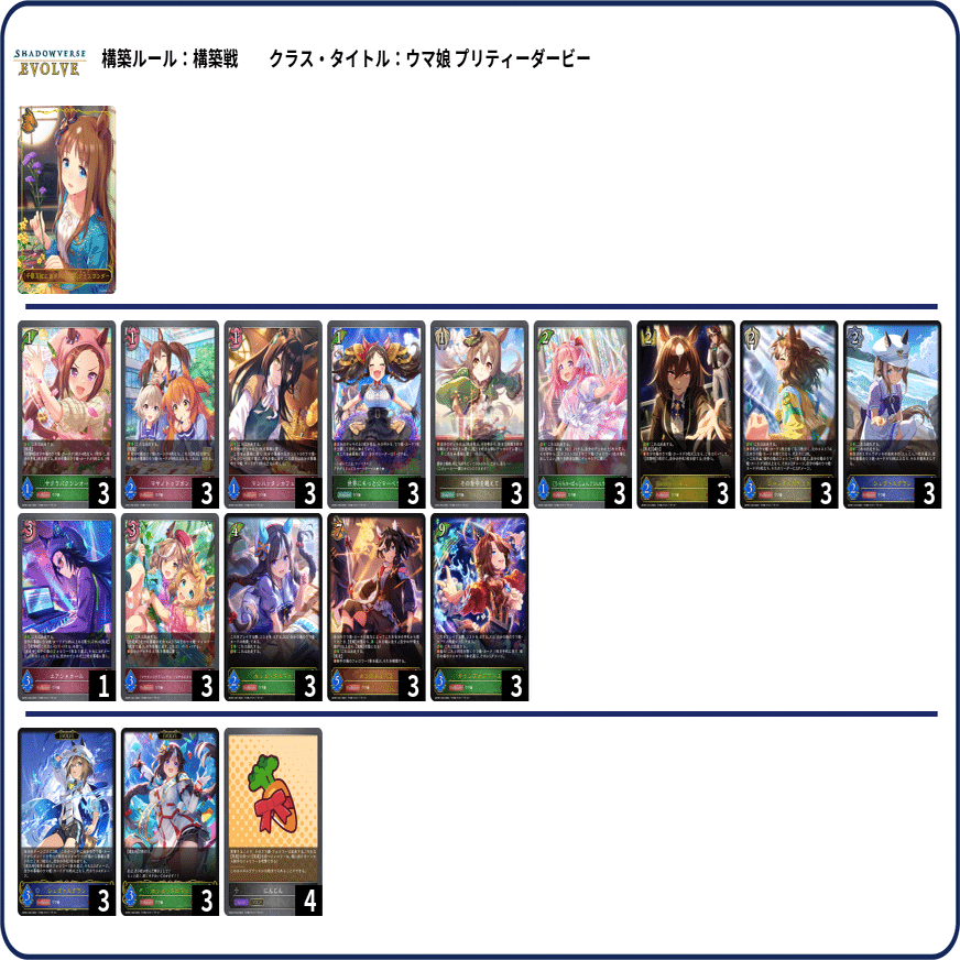 シャドウバースエボルヴ】EXコラボパック「ウマ娘 プリティーダービー