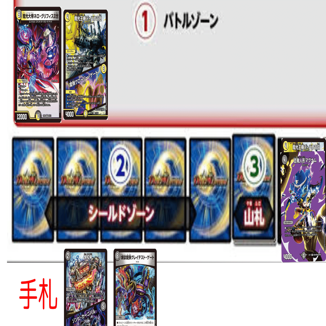 デュエルマスターズ　ナイトループ 2290 白黒ナイトループ(ジェミニアスループ) コンプオフ デュエマ