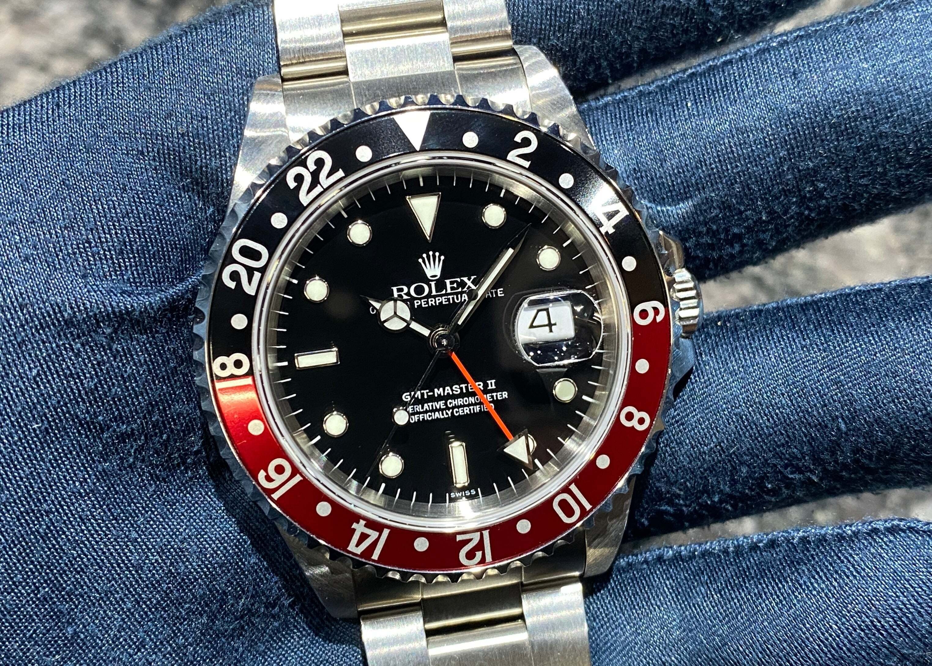 コレクションに最適な逸品 優良個体 ONLY SWISS GMTマスターII