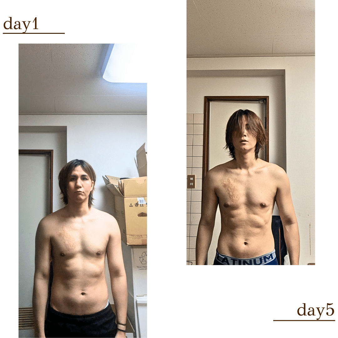 5日間の断食を行った。肌質改善効果やダイエット効果などについての