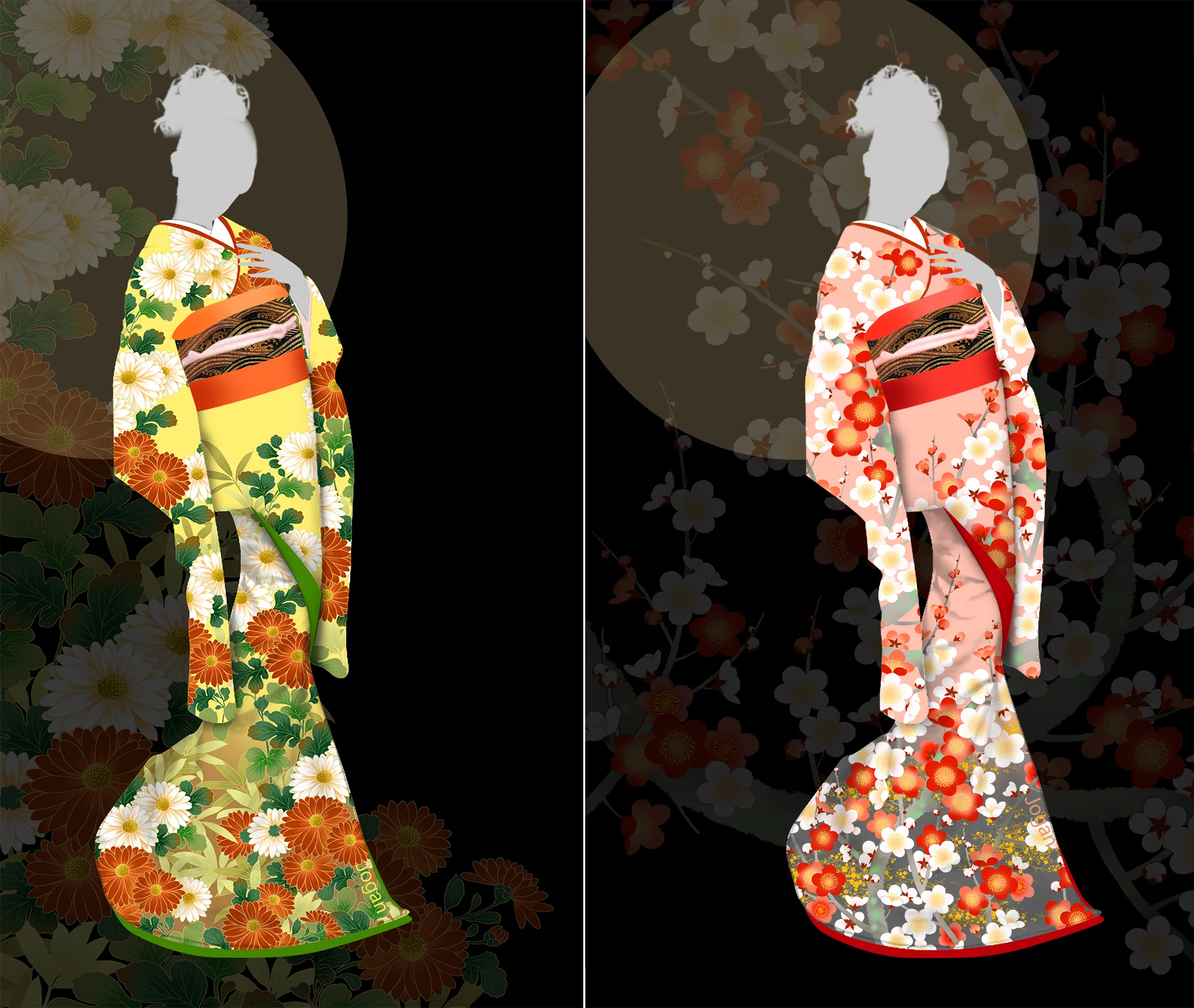 着物図案の描き方・オンライン講座再開します。｜成願 義夫