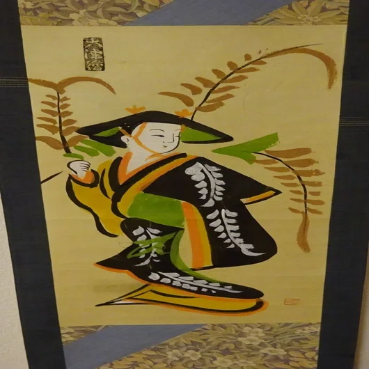 滋賀県大津市にて大津絵と遭遇す。そして自分でも描いてみた！｜睦夢夕